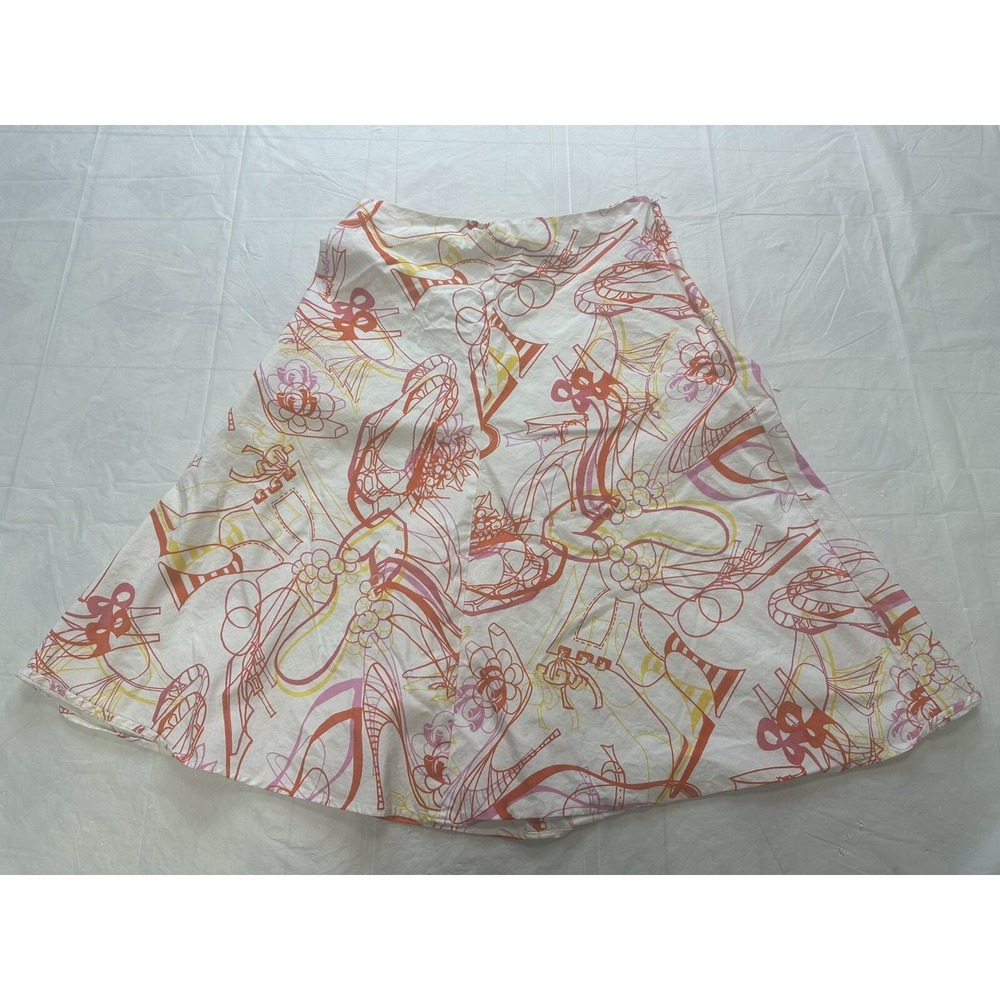 Vintage Michael Simon NY size Small Skirt Shoe design white